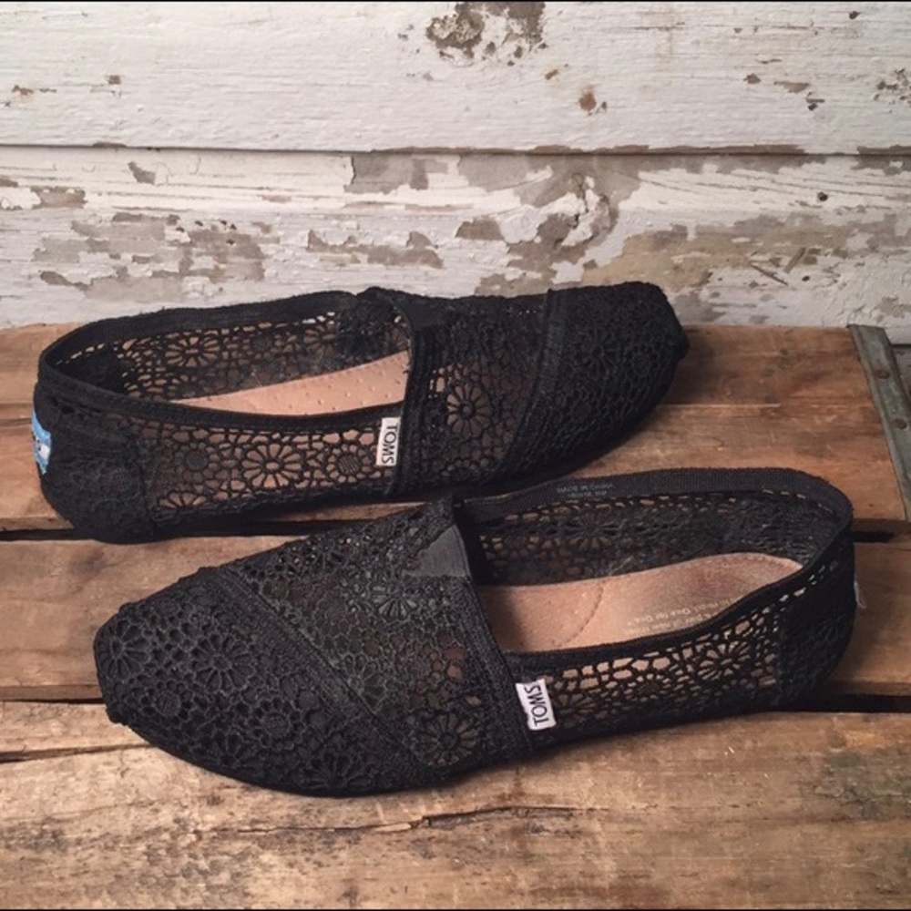 TOMS Crochet Slip Ons